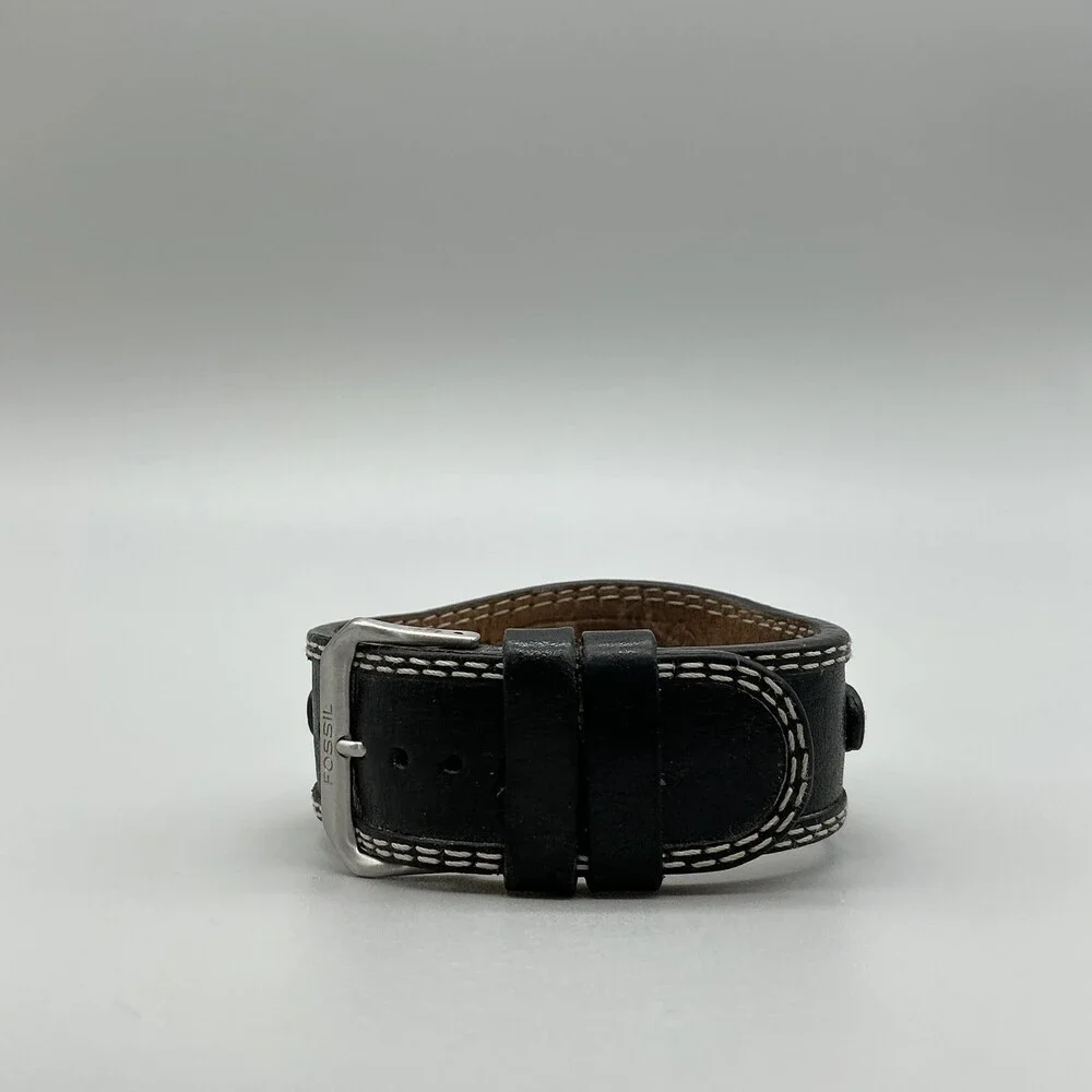 Fossil Big Tic Womens Watch 26mm Star Animation ES-8674 Leather New Battery